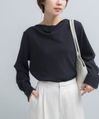 【アーバンリサーチ ロッソ/URBAN RESEARCH ROSSO】のトリアセテート混ドレープネックブラウス 人気、トレンドファッション・服の通販 founy(ファニー) ファッション Fashion レディースファッション Fashion for Women トップス・カットソー Cut & Sew Tops シャツ・ブラウス・オフィスカジュアル Elegant Blouses & Button-Ups エレガント 上品 Elegant サテン Satin, Glossy Fabric シルク Silk, 100% Silk セットアップ Set-Up, Coordinated Outfit メタル Metal, Metal Parts S/S・春夏 SS, Spring/Summer, Warm Season おすすめ Recommended / Our Picks 夏 Summer 2026年 2026 thumbnail ネイビー|ID: prp329100004821206 ipo3291000000035037682