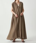 【プルミエ アロンディスモン/1er Arrondissement / MEN】のアセテートシアーリネンワンピース Mocha|ID: prp329100004821255 ipo3291000000035179458