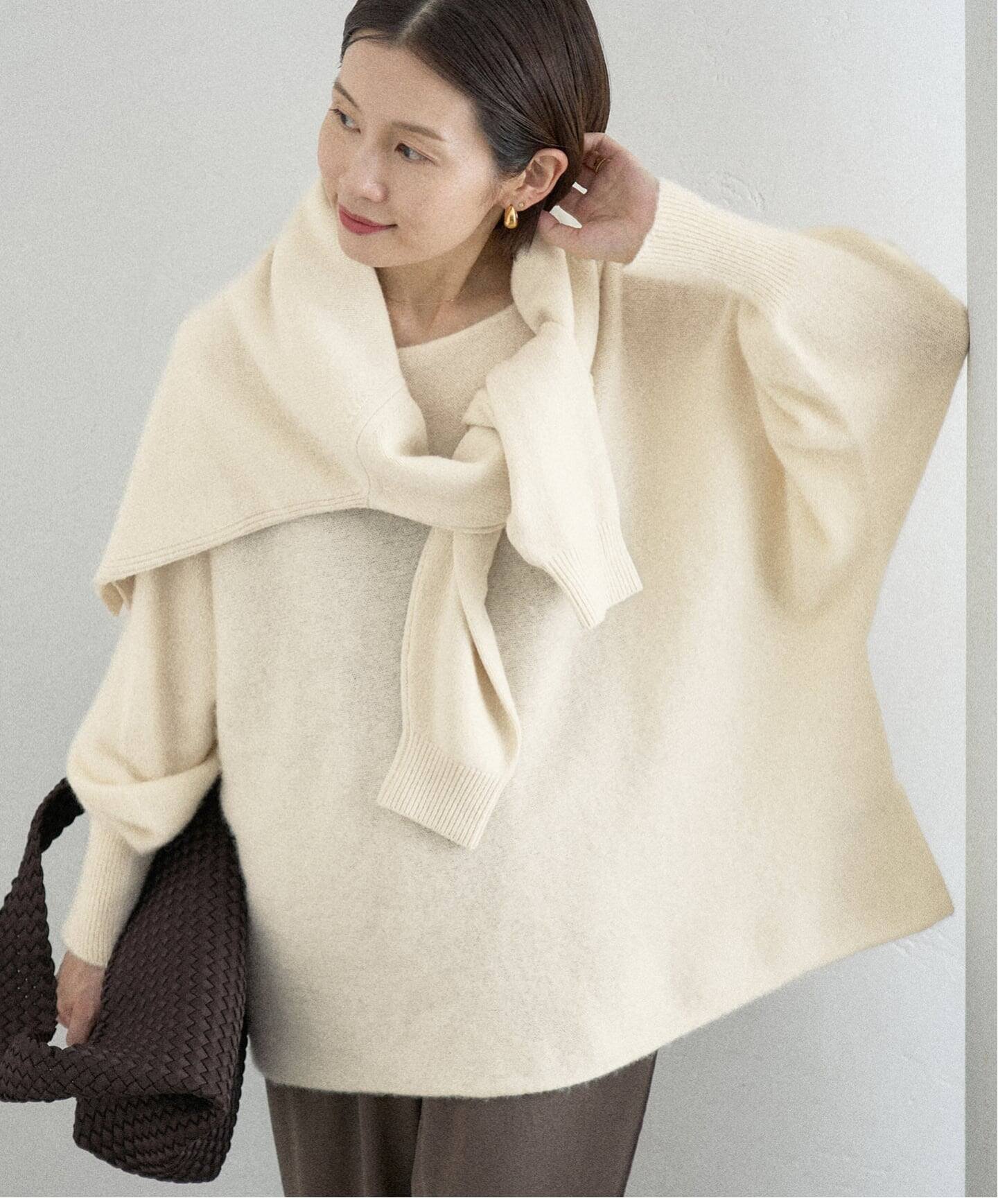 【イエナ/IENA】のピュア カシミヤ ドルマンプルオーバー インテリア・キッズ・メンズ・レディースファッション・服の通販 founy(ファニー) 　ファッション　Fashion　レディースファッション　Fashion for Women　トップス・カットソー　Cut & Sew Tops　カジュアルプルオーバー・ニットトップス　Pullovers & Knit Tops / Casual Pullovers　カーディガン　Cardigan, Knitwear　軽量　Lightweight, Ultra Light　ショート　Short, Short Length　シンプル　Simple, Minimal　スマート　Smart, Elegant　デニム　Denim, Jeans Material　なめらか　Smooth, Silky Texture　バランス　Balance, Style Balance　ブランケット　Blanket, Throw Blanket　ボトム　Bottoms, Lower Wear　リラックス　Relax, Relaxed Fit　エレガント 上品　Elegant　2025年　2025　2025-2026秋冬・A/W　Autumn/Winter 2025–26 AW25–26　ホワイト|ID: prp329100004821256 ipo3291000000035038352