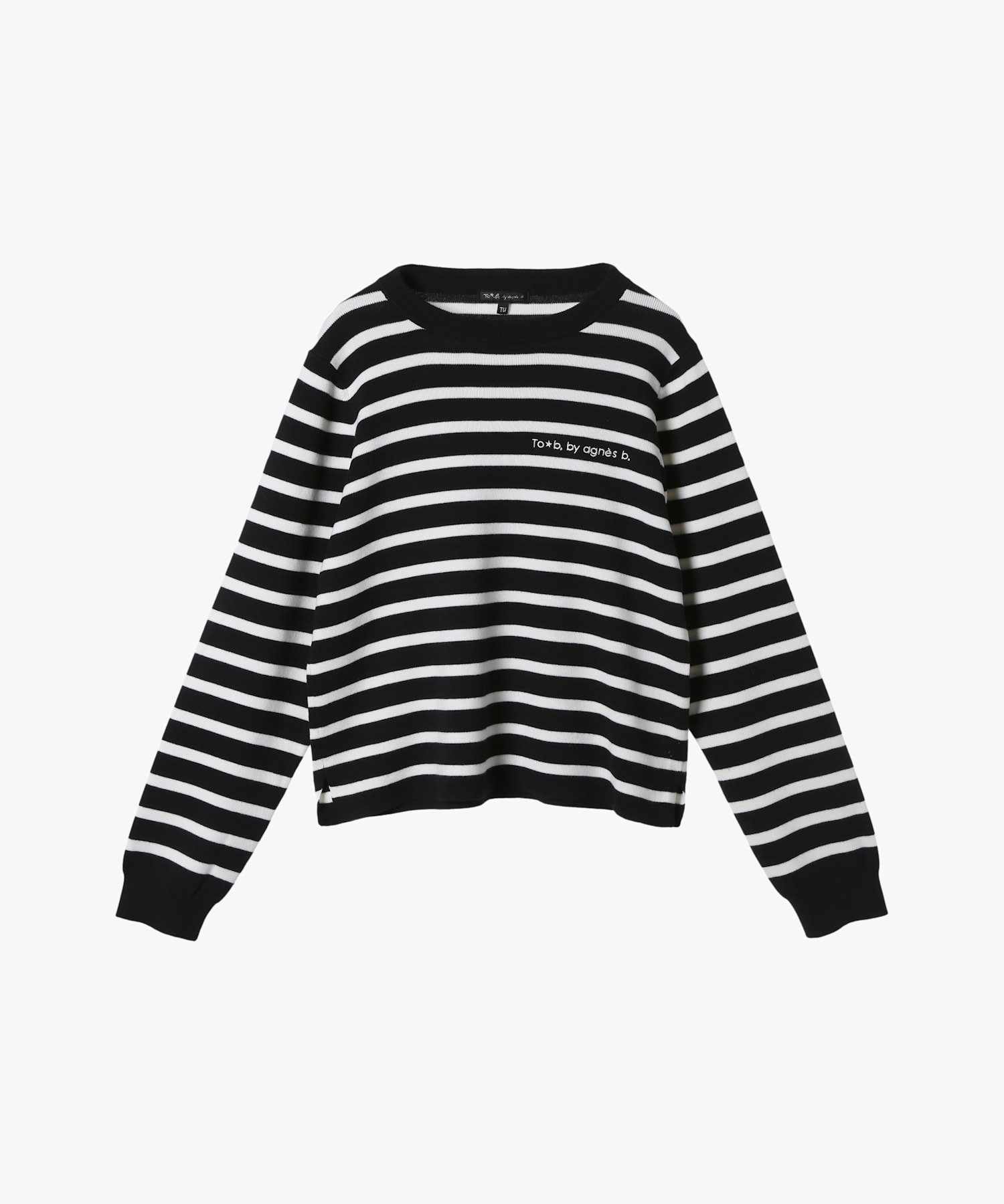 【アニエスベー ファム/agnes b. FEMME】のトラディショナル コットン ニット プルオーバー インテリア・キッズ・メンズ・レディースファッション・服の通販 founy(ファニー) 　ファッション　Fashion　レディースファッション　Fashion for Women　トップス・カットソー　Cut & Sew Tops　ニット　Knit Tops & Sweaters　カジュアルプルオーバー・ニットトップス　Pullovers & Knit Tops / Casual Pullovers　シンプル　Simple, Minimal　ボーダー　Border, Stripe　今季　This Season, Current Season　無地　Plain, Solid Color　ブラック×ホワイト|ID: prp329100004821265 ipo3291000000035038573
