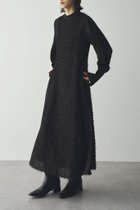 【リミュウ/Limue】のカットジャガードワンピース 人気、トレンドファッション・服の通販 founy(ファニー) ファッション Fashion レディースファッション Fashion for Women ワンピース Dresses カフス Cuff Design テクスチャー Texture, Textured Fabric ドッキング Docking, Mixed Material ロング Long, Long-Length thumbnail ブラック|ID: prp329100004821269 ipo3291000000035038601