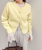 【ノーリーズ/NOLLEY'S】のヘアリーメタル釦クルーネックカーディガン 人気、トレンドファッション・服の通販 founy(ファニー) ファッション Fashion レディースファッション Fashion for Women トップス・カットソー Cut & Sew Tops カーディガン・羽織り Layered Style Cardigans 2025年 2025 2025-2026秋冬・A/W Autumn/Winter 2025–26 AW25–26 おすすめ Recommended / Our Picks イエロー Yellow フォックス Fox, Fox Fur ベーシック Basic, Essential メタル Metal, Metal Parts thumbnail イエロー|ID: prp329100004821280 ipo3291000000035038863