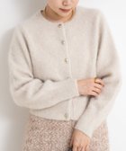 【ノーリーズ/NOLLEY'S】のヘアリーメタル釦クルーネックカーディガン 人気、トレンドファッション・服の通販 founy(ファニー) ファッション Fashion レディースファッション Fashion for Women トップス・カットソー Cut & Sew Tops カーディガン・羽織り Layered Style Cardigans 2025年 2025 2025-2026秋冬・A/W Autumn/Winter 2025–26 AW25–26 おすすめ Recommended / Our Picks イエロー Yellow フォックス Fox, Fox Fur ベーシック Basic, Essential メタル Metal, Metal Parts thumbnail ベージュ|ID: prp329100004821280 ipo3291000000035038866