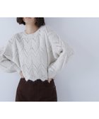 【ナチュラル ビューティー ベーシック/NATURAL BEAUTY BASIC】のスカラップクロップドニット 人気、トレンドファッション・服の通販 founy(ファニー) ファッション Fashion レディースファッション Fashion for Women トップス・カットソー Cut & Sew Tops ニット Knit Tops & Sweaters クロップド Cropped, Short Length コンパクト Compact, Small Size スカラップ Scallop, Scalloped Edge バランス Balance, Style Balance フェミニン Feminine, Girly thumbnail オフホワイト1|ID: prp329100004821332 ipo3291000000035039793