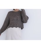 【ナチュラル ビューティー ベーシック/NATURAL BEAUTY BASIC】のスカラップクロップドニット 人気、トレンドファッション・服の通販 founy(ファニー) ファッション Fashion レディースファッション Fashion for Women トップス・カットソー Cut & Sew Tops ニット Knit Tops & Sweaters クロップド Cropped, Short Length コンパクト Compact, Small Size スカラップ Scallop, Scalloped Edge バランス Balance, Style Balance フェミニン Feminine, Girly thumbnail モカ|ID: prp329100004821332 ipo3291000000035039794
