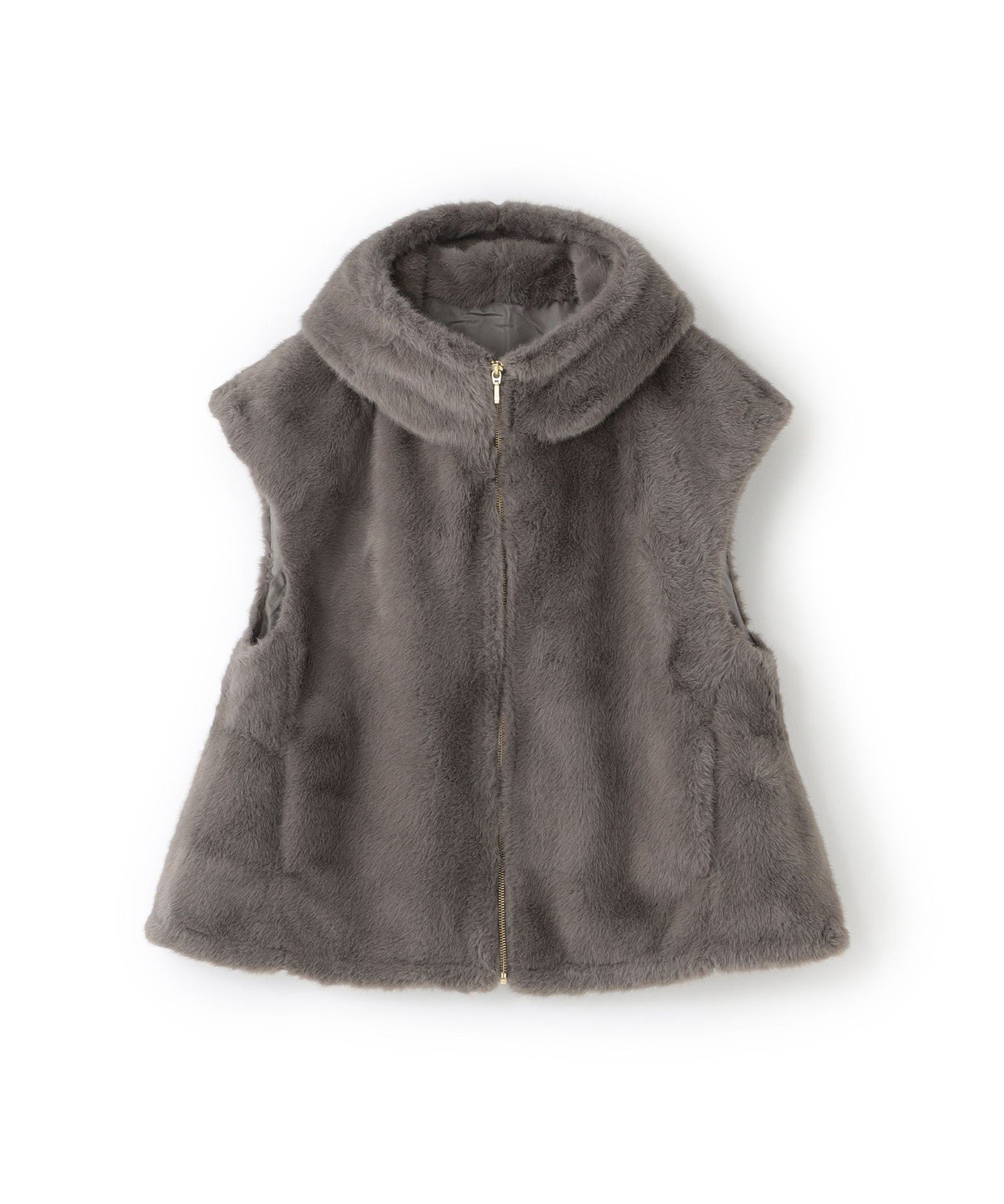 【ビアンカ/BIANCA】の【トレンドコーデ】中わた入りフーデッドファージレ 人気、トレンドファッション・服の通販 founy(ファニー) 　ファッション　Fashion　レディースファッション　Fashion for Women　アウター　Coat / Outerwear Collection　トップス・カットソー　Cut & Sew Tops　ベスト&ジレ / 重ね着スタイル　Vests & Gilets　春　Spring　秋　Autumn　スリーブ　Sleeve, Long Sleeve / Short Sleeve　ファブリック　Fabric, Textile　フェイクファー　Faux Fur, Imitation Fur　フォルム　Silhouette, Form　フレンチ　French, French Style　冬　Winter / This Winter　おすすめ　Recommended / Our Picks　 other-1|ID: prp329100004821335 ipo3291000000035039826