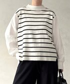 【ビアズリー/BEARDSLEY】のフハクコンビボーダーニット 人気、トレンドファッション・服の通販 founy(ファニー) ファッション Fashion レディースファッション Fashion for Women トップス・カットソー Cut & Sew Tops ニット Knit Tops & Sweaters ウォーター Water 春 Spring コンビ Combo, Combination Style ドッキング Docking, Mixed Material 再入荷 Restock / Back in Stock thumbnail ホワイト|ID: prp329100004821344 ipo3291000000035039999