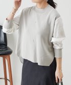 【ビアズリー/BEARDSLEY】のフハクコンビボーダーニット 人気、トレンドファッション・服の通販 founy(ファニー) ファッション Fashion レディースファッション Fashion for Women トップス・カットソー Cut & Sew Tops ニット Knit Tops & Sweaters ウォーター Water 春 Spring コンビ Combo, Combination Style ドッキング Docking, Mixed Material 再入荷 Restock / Back in Stock thumbnail グレー|ID: prp329100004821344 ipo3291000000035040001