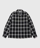 【アダム エ ロペ/ADAM ET ROPE'】のオンブレチェック オープンカラーシャツ 人気、トレンドファッション・服の通販 founy(ファニー) ファッション Fashion レディースファッション Fashion for Women トップス・カットソー Cut & Sew Tops シャツ・ブラウス・オフィスカジュアル Elegant Blouses & Button-Ups ドレープ Drape, Draping Fabric ミックス Mix, Mixed Style エレガント 上品 Elegant 春 Spring thumbnail ブラック系(03)|ID: prp329100004821363 ipo3291000000035040270