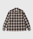 【アダム エ ロペ/ADAM ET ROPE'】のオンブレチェック オープンカラーシャツ 人気、トレンドファッション・服の通販 founy(ファニー) ファッション Fashion レディースファッション Fashion for Women トップス・カットソー Cut & Sew Tops シャツ・ブラウス・オフィスカジュアル Elegant Blouses & Button-Ups ドレープ Drape, Draping Fabric ミックス Mix, Mixed Style エレガント 上品 Elegant 春 Spring thumbnail ブラウン系(24)|ID: prp329100004821363 ipo3291000000035040271