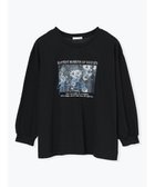 【ジェイ アンド シュプール/Re J&SUPURE】のフラワーフォト×ロゴ刺繍ロングTシャツ 人気、トレンドファッション・服の通販 founy(ファニー) ファッション Fashion レディースファッション Fashion for Women トップス・カットソー Cut & Sew Tops シャツ・ブラウス・オフィスカジュアル Elegant Blouses & Button-Ups ロングTシャツ・Tシャツ Longline T-Shirts & Tees インナー Innerwear カーディガン Cardigan, Knitwear パーカー Hoodie, Parka フラワー Flower, Floral プリント Print, Printed Pattern ベスト Vest, Waistcoat ロング Long, Long-Length thumbnail 黒|ID: prp329100004821369 ipo3291000000035040426