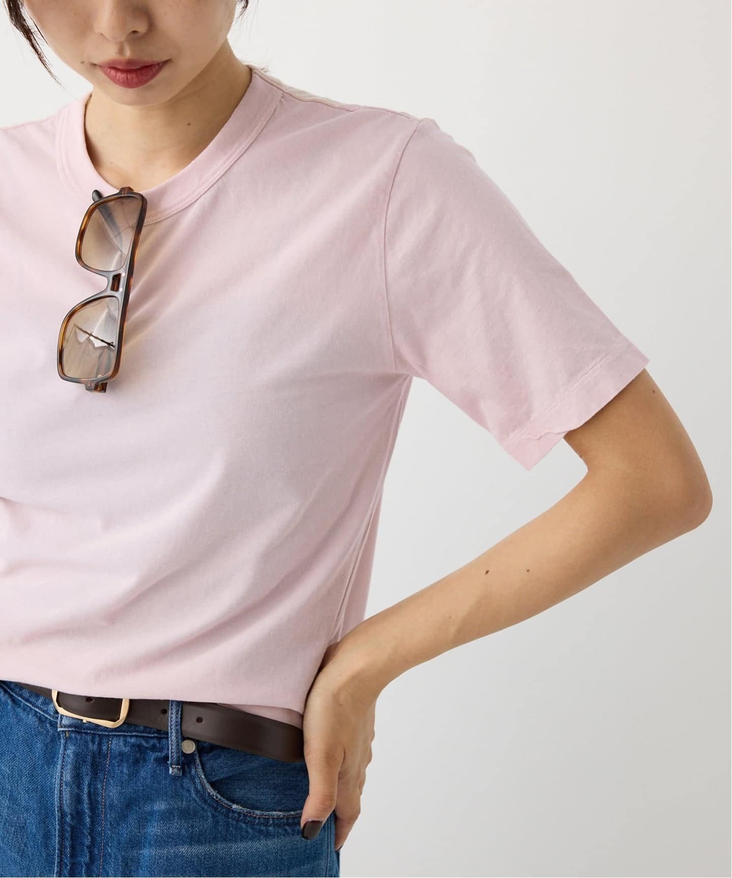 【イエナ/IENA】の《追加》ATON/エイトン 別注 FRESCA SINGLE JERSEY Tシャツ インテリア・キッズ・メンズ・レディースファッション・服の通販 founy(ファニー) 　ファッション　Fashion　レディースファッション　Fashion for Women　トップス・カットソー　Cut & Sew Tops　シャツ・ブラウス・オフィスカジュアル　Elegant Blouses & Button-Ups　ロングTシャツ・Tシャツ　Longline T-Shirts & Tees　インド　Indian Textile　カットソー　Cut and Sewn Top　コンパクト　Compact, Small Size　サマー　Summer, Summer Style　スタンダード　Standard, Basic　トレンド　Trend, Trending Now　ノースリーブ　Sleeveless, No-Sleeve　人気　Popular, Best Seller　ベーシック　Basic, Essential　別注　Limited Edition, Custom Order　レギュラー　Regular, Standard Fit　ピンク|ID: prp329100004821376 ipo3291000000035040514