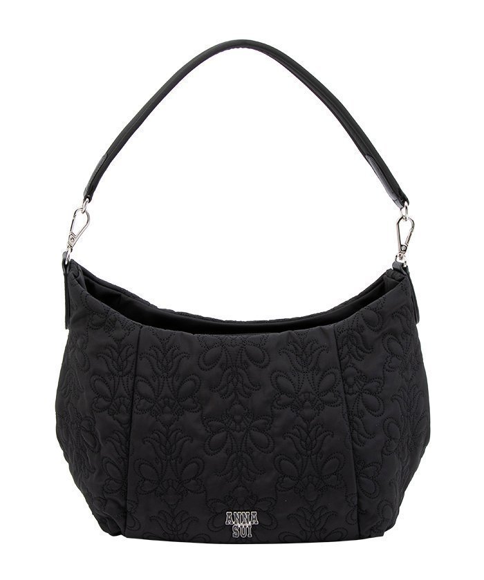 【クイーポ/KUIPO】のアナスイ ANNA SUI アニー 2wayショルダーバッグ インテリア・キッズ・メンズ・レディースファッション・服の通販 founy(ファニー) 　ファッション　Fashion　レディースファッション　Fashion for Women　バッグ　Bags　キルティング　Quilted, Quilting　ショルダー　Shoulder, Shoulder Strap　バタフライ　Butterfly, Butterfly Motif　ポケット　Pocket, Pocket Detail　モチーフ　Motif, Design Theme　ブラック|ID: prp329100004821380 ipo3291000000035040620