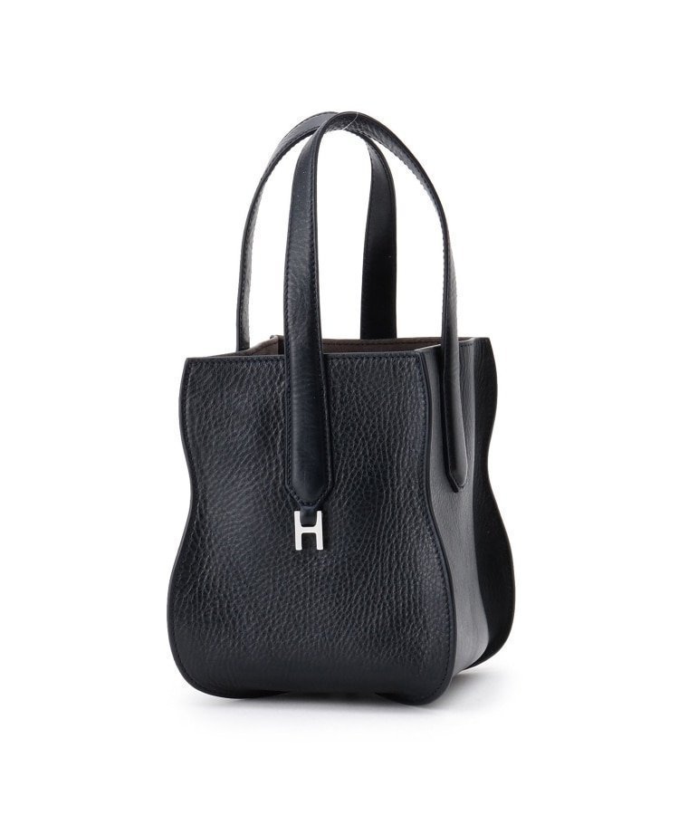 【ヒロフ/HIROFU】の【ヌーヴォラ】レザートートバッグ S 本革 ミニバッグ(商品番号 P25-20018) インテリア・キッズ・メンズ・レディースファッション・服の通販 founy(ファニー) 　ファッション　Fashion　レディースファッション　Fashion for Women　バッグ　Bags　イタリア　Italy　ウェーブ　Wavy Pattern　コンパクト　Compact, Small Size　シルバー　Silver, Metallic Silver　ジュエリー　Jewelry, Accessories　スマート　Smart, Elegant　財布　Wallet, Purse　パターン　Pattern, Design Print　フォルム　Silhouette, Form　フラップ　Flap, Flap Pocket　ボンディング　Bonding, Bonded Fabric　ポケット　Pocket, Pocket Detail　メタル　Metal, Metal Parts　おすすめ　Recommended / Our Picks　旅行　Travel　スーツケース キャリーケース　Suitcase / Carry Case　エレガント 上品　Elegant　クリスマス X'mas　Christmas / X'mas　ギフト プレゼント　Gift / Present　ダークブルー|ID: prp329100004821389 ipo3291000000035040711