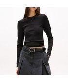 【トミーヒルフィガー/TOMMY HILFIGER】のスリムエッセンシャルロングスリーブリブTシャツ 人気、トレンドファッション・服の通販 founy(ファニー) ファッション Fashion レディースファッション Fashion for Women トップス・カットソー Cut & Sew Tops シャツ・ブラウス・オフィスカジュアル Elegant Blouses & Button-Ups ロングTシャツ・Tシャツ Longline T-Shirts & Tees アメリカン American Style クラシック Classic, Timeless Style ゴルフ Golf スリム Slim, Slim Fit スリーブ Sleeve, Long Sleeve / Short Sleeve デニム Denim, Jeans Material フィット Fit, Slim Fit モダン Modern, Contemporary ロング Long, Long-Length 人気 Popular, Best Seller thumbnail ブラックBDS|ID: prp329100004821471 ipo3291000000035043383