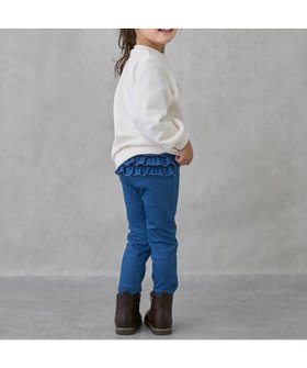 【ナルミヤ オンライン/NARUMIYA ONELINE / KIDS】の【裏起毛】バックフリルレギンス 人気、トレンドファッション・服の通販 founy(ファニー) ファッション Fashion キッズファッション Fashion for Kids ストレッチ Stretch, Stretchy Fabric チュニック Tunic, Long Top フリル Frill, Ruffle ポケット Pocket, Pocket Detail レギンス Leggings, Stretch Pants |ID:prp329100004821563