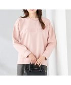 【アー ヴェー ヴェー/a.v.v】のエンボスロゴスウェードトップス ピンク|ID: prp329100004821577 ipo3291000000035228778