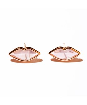 【エイチオーヴィー/H O V】のles bonbon/lip pierce pink gold リップピアス 水晶 ローズクォーツ 人気、トレンドファッション・服の通販 founy(ファニー) ファッション Fashion レディースファッション Fashion for Women リップ Lip, Lip Motif |ID:prp329100004821596