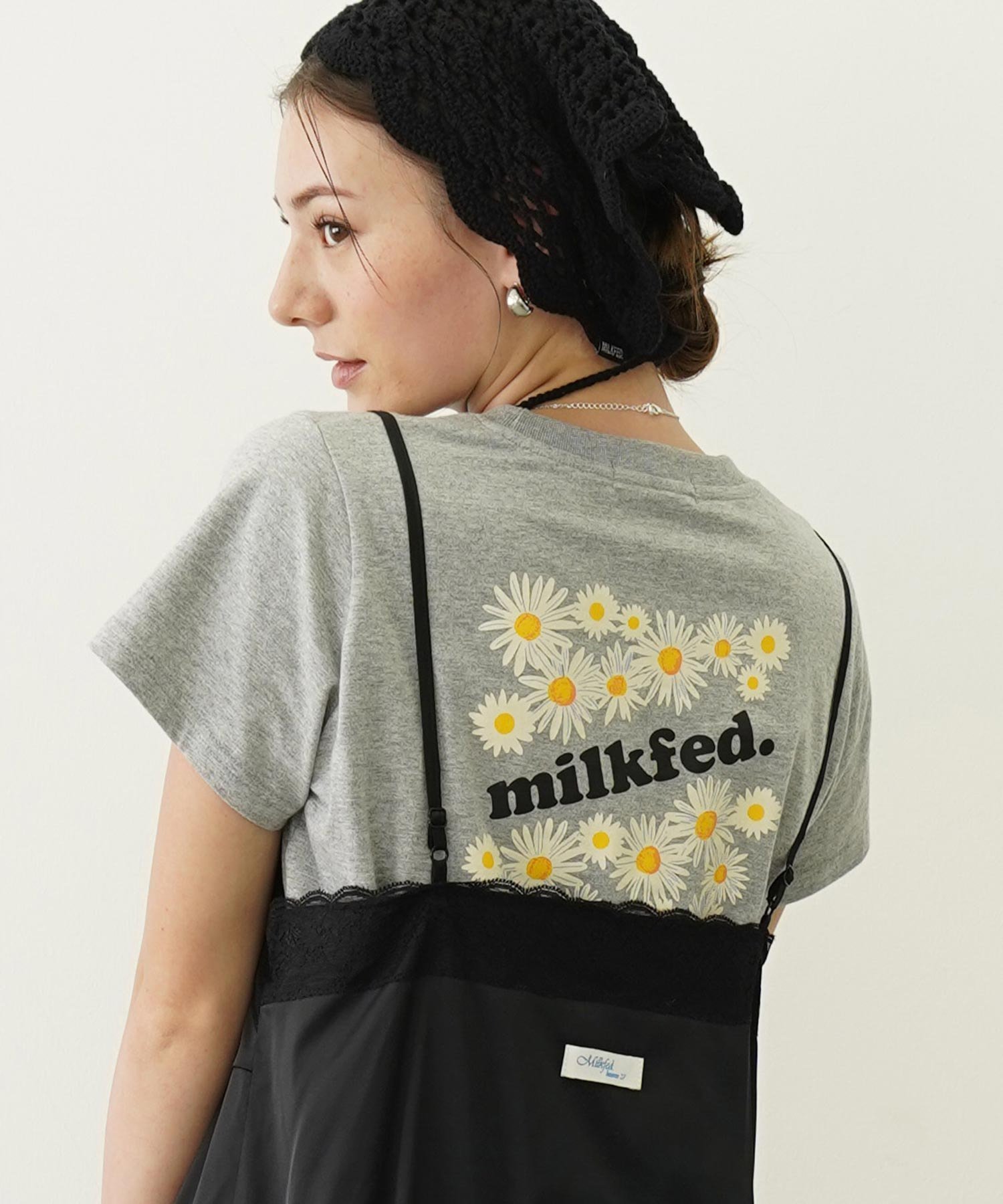 【ミルクフェド/MILKFED.】のDAISY AND LOGO COMPACT S/S TEE MILKFED. 人気、トレンドファッション・服の通販 founy(ファニー) 　ファッション　Fashion　レディースファッション　Fashion for Women　コンパクト　Compact, Small Size　サロペット　Overalls, Salopette　フロント　Front, Front Design　プリント　Print, Printed Pattern　ボトム　Bottoms, Lower Wear　夏　Summer　S/S・春夏　SS, Spring/Summer, Warm Season　 other-1|ID: prp329100004821597 ipo3291000000035044600