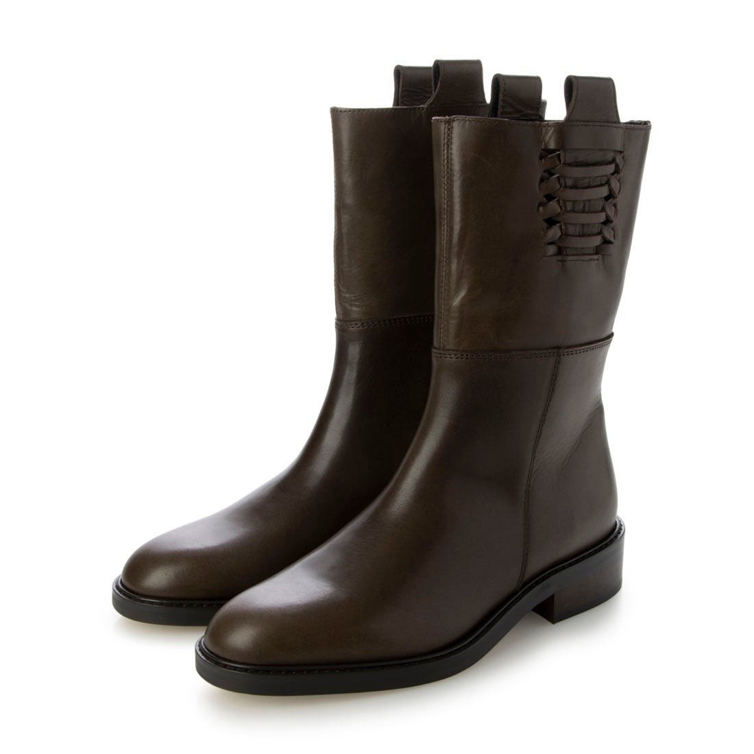 【ラボキゴシ ワークス/RABOKIGOSHI works】の3cm本革編上げクラフトショートブーツ インテリア・キッズ・メンズ・レディースファッション・服の通販 founy(ファニー) 　ファッション　Fashion　レディースファッション　Fashion for Women　オイル　Body Oil　ショート　Short, Short Length　スタイリッシュ　Stylish, Fashionable　トレンド　Trend, Trending Now　ロング　Long, Long-Length　チャコール|ID: prp329100004821608 ipo3291000000035044656