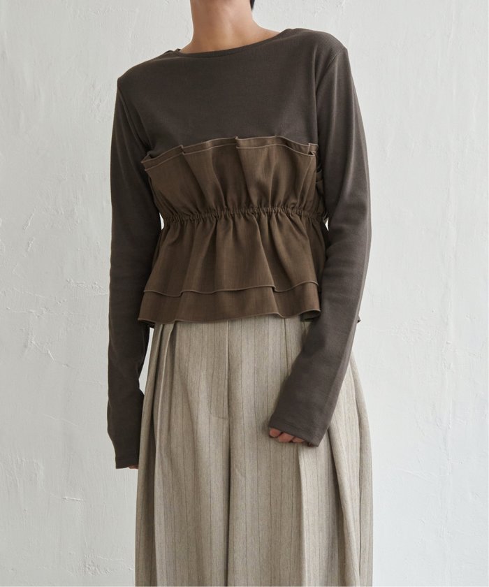 【ノッチ/notch】のビスチェ風レイヤードロンT インテリア・キッズ・メンズ・レディースファッション・服の通販 founy(ファニー) https://founy.com/ ファッション Fashion レディースファッション Fashion for Women トップス・カットソー Cut & Sew Tops ロングTシャツ・Tシャツ Longline T-Shirts & Tees ビスチェ Bustiers & Corset Tops / Layered Bustier Style ショート Short, Short Length トレンド Trend, Trending Now バランス Balance, Style Balance ビスチェ Bustier, Corset Top フリル Frill, Ruffle ベーシック Basic, Essential ボトム Bottoms, Lower Wear ワイド Wide, Wide Fit おすすめ Recommended / Our Picks |ID: prp329100004821615 ipo3291000000035044732