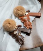 【ヴィータフェリーチェ/VitaFelice】のフェイクファー タッセル付きベアバッグチャーム 人気、トレンドファッション・服の通販 founy(ファニー) ファッション Fashion レディースファッション Fashion for Women ギフト プレゼント Gift / Present ストーン Stone, Gem-Like スマート Smart, Elegant タッセル Tassel, Fringe チャーム Charm, Pendant フェイクファー Faux Fur, Imitation Fur thumbnail ブラウン|ID: prp329100004821628 ipo3291000000035044835