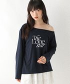 【ヘザー/Heather】のワンショルアソートロゴTEE 人気、トレンドファッション・服の通販 founy(ファニー) ファッション Fashion レディースファッション Fashion for Women デニム Denim, Jeans Material フェミニン Feminine, Girly ロング Long, Long-Length thumbnail ネイビー|ID: prp329100004821629 ipo3291000000035044840