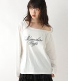 【ヘザー/Heather】のワンショルアソートロゴTEE 人気、トレンドファッション・服の通販 founy(ファニー) ファッション Fashion レディースファッション Fashion for Women デニム Denim, Jeans Material フェミニン Feminine, Girly ロング Long, Long-Length thumbnail オフホワイト|ID: prp329100004821629 ipo3291000000035044841