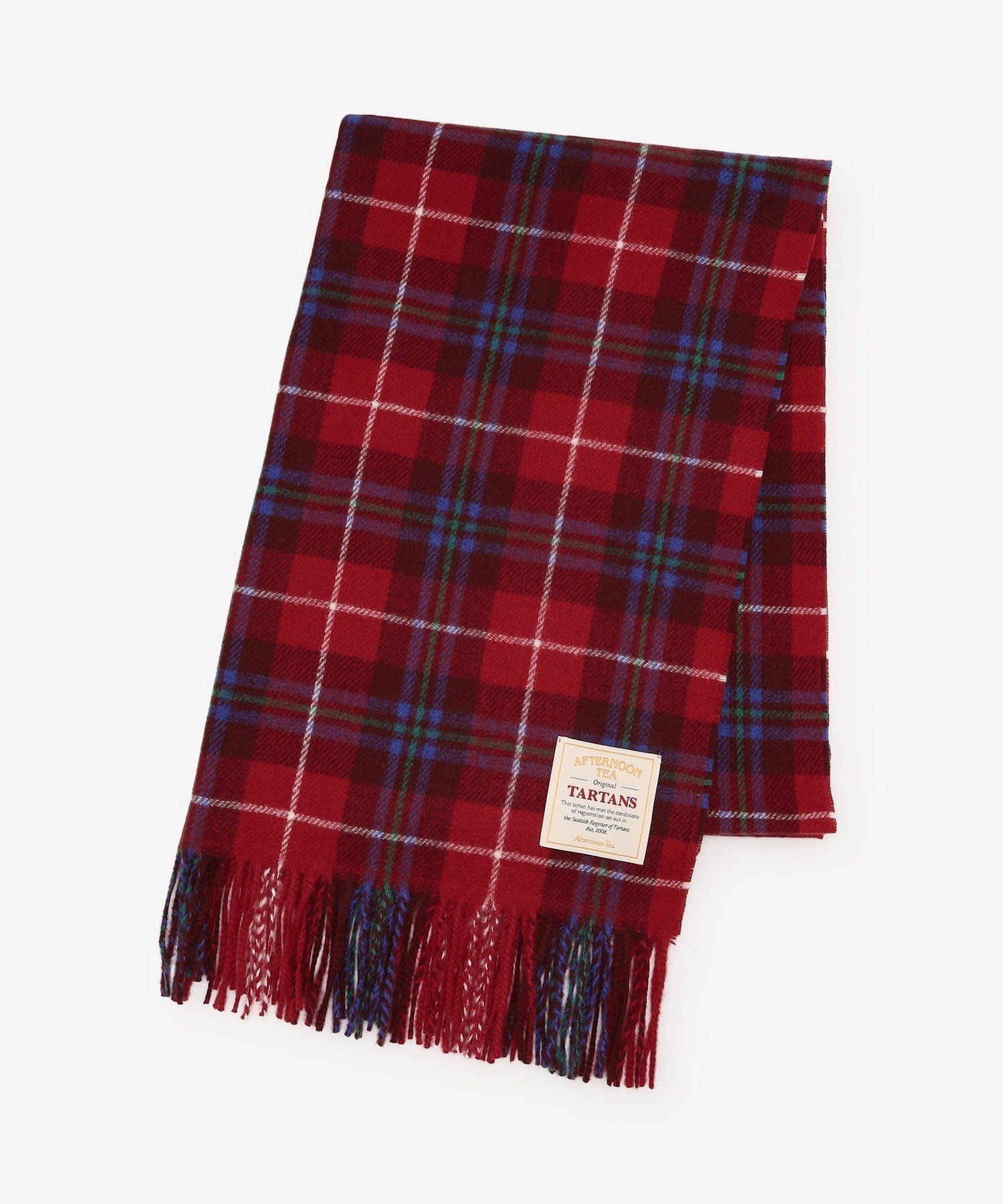 【アフタヌーンティー リビング/Afternoon Tea LIVING】のタータンチェック柄ストール/Afternoon Tea Original Tartans インテリア・キッズ・メンズ・レディースファッション・服の通販 founy(ファニー) 　ファッション　Fashion　レディースファッション　Fashion for Women　おすすめ　Recommended / Our Picks　ストール　Stole, Wrap　チェック　Check, Plaid, Tartan　ブランケット　Blanket, Throw Blanket　マフラー　Scarf, Muffler　人気　Popular, Best Seller　レッド|ID: prp329100004821632 ipo3291000000035044858