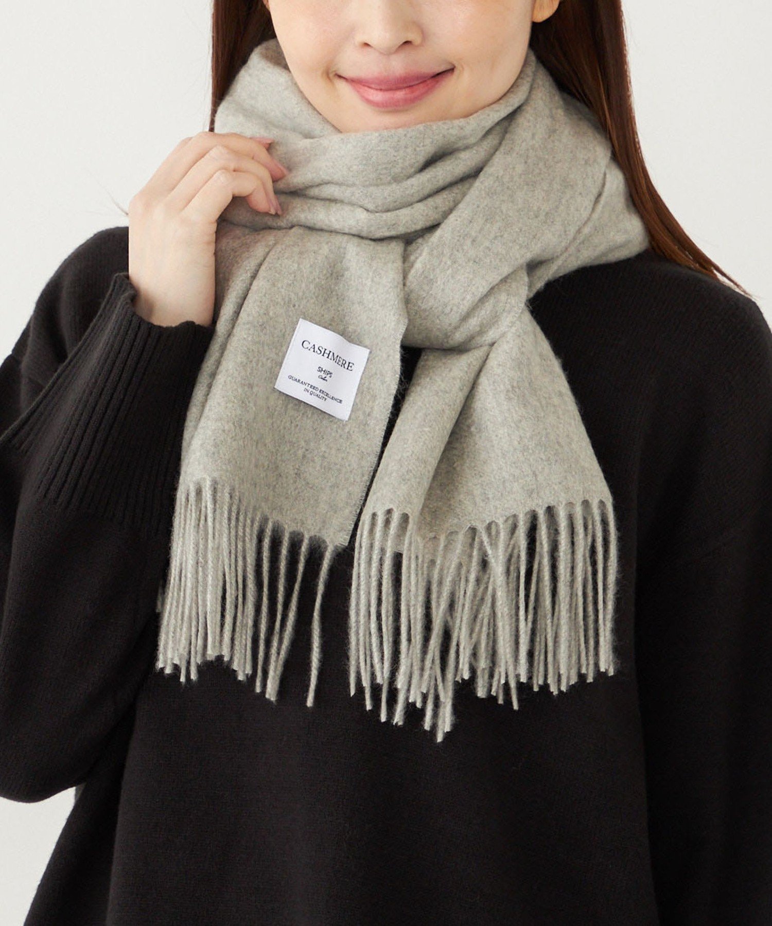 【シップス フォー ウィメン/SHIPS】のSHIPS Colors カシミヤ ストール / マフラー 2 インテリア・キッズ・メンズ・レディースファッション・服の通販 founy(ファニー) 　ファッション　Fashion　レディースファッション　Fashion for Women　ストール　Soft & Warm Scarves　マフラー・スヌード / 冬小物の定番　Scarves & Mufflers　シンプル　Simple, Minimal　ストール　Stole, Wrap　ベーシック　Basic, Essential　防寒　Cold Protection, Winter-Ready　マフラー　Scarf, Muffler　メンズ　Men's, Menswear　アウトレット　Outlet / Clearance　おすすめ　Recommended / Our Picks　ギフト プレゼント　Gift / Present　ビジネス 仕事 通勤　Business / Work / Commuting　ライトグレー|ID: prp329100004821652 ipo3291000000035045026