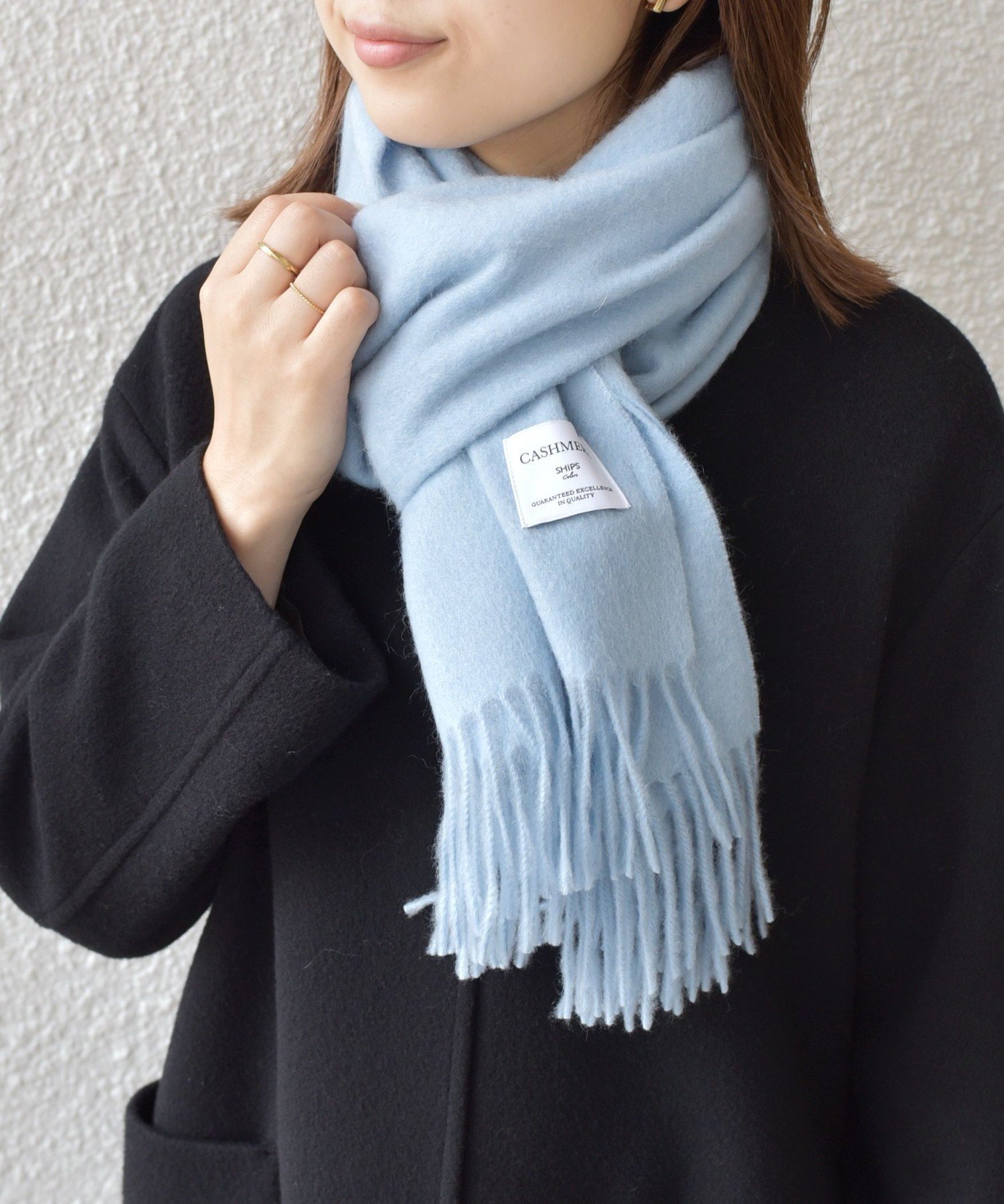 【シップス フォー ウィメン/SHIPS】のSHIPS Colors カシミヤ ストール / マフラー 2 インテリア・キッズ・メンズ・レディースファッション・服の通販 founy(ファニー) 　ファッション　Fashion　レディースファッション　Fashion for Women　ストール　Soft & Warm Scarves　マフラー・スヌード / 冬小物の定番　Scarves & Mufflers　シンプル　Simple, Minimal　ストール　Stole, Wrap　ベーシック　Basic, Essential　防寒　Cold Protection, Winter-Ready　マフラー　Scarf, Muffler　メンズ　Men's, Menswear　アウトレット　Outlet / Clearance　おすすめ　Recommended / Our Picks　ギフト プレゼント　Gift / Present　ビジネス 仕事 通勤　Business / Work / Commuting　ライトブルー|ID: prp329100004821652 ipo3291000000035045031