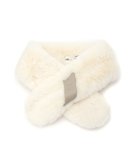 【ムーンバット/MOONBAT】のFURLA/プチリボンマフラー レザー フェイクファー ティペット オフホワイト|ID: prp329100004821654 ipo3291000000035045052