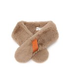 【ムーンバット/MOONBAT】のFURLA/プチリボンマフラー レザー フェイクファー ティペット キャメル|ID: prp329100004821654 ipo3291000000035045053