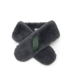 【ムーンバット/MOONBAT】のFURLA/プチリボンマフラー レザー フェイクファー ティペット ダークグレー|ID: prp329100004821654 ipo3291000000035045054