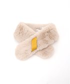 【ムーンバット/MOONBAT】のFURLA/プチリボンマフラー レザー フェイクファー ティペット ベージュ|ID: prp329100004821654 ipo3291000000035045055