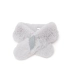 【ムーンバット/MOONBAT】のFURLA/プチリボンマフラー レザー フェイクファー ティペット ライトグレー|ID: prp329100004821654 ipo3291000000035045056