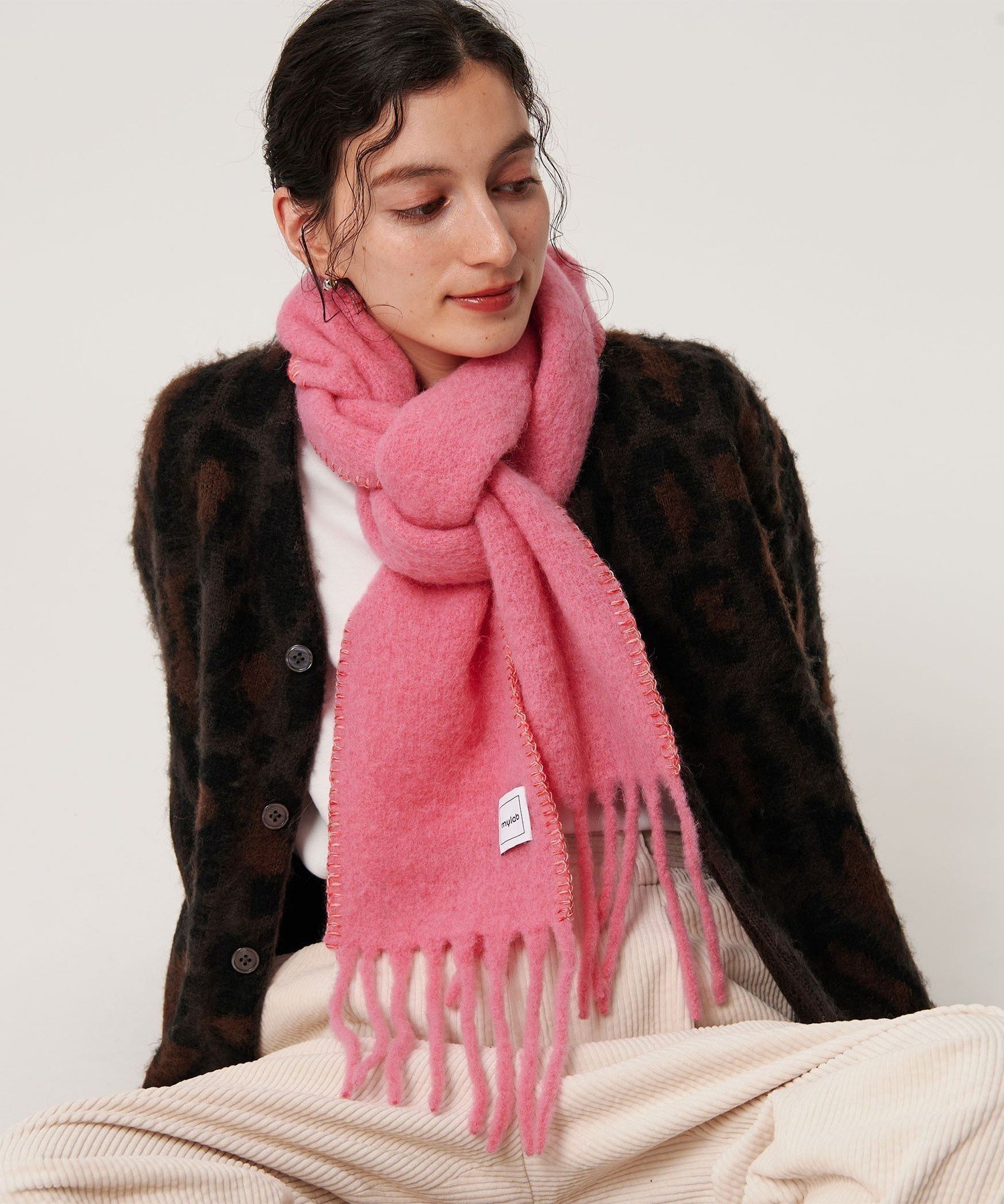 【ビューティ&ユース ユナイテッドアローズ/BEAUTY&YOUTH / UNITED ARROWS】のmylab アルパカ ステッチマフラー インテリア・キッズ・メンズ・レディースファッション・服の通販 founy(ファニー) 　ファッション　Fashion　レディースファッション　Fashion for Women　マフラー・スヌード / 冬小物の定番　Scarves & Mufflers　イタリア　Italy　オレンジ　Orange　コレクション　Collection, Seasonal Line　シルク　Silk, 100% Silk　ストール　Stole, Wrap　トレンド　Trend, Trending Now　ハンド　Hand, Handmade　プリント　Print, Printed Pattern　マフラー　Scarf, Muffler　リネン　Linen, Linen Fabric　A/W・秋冬　Autumn/Winter　PINK|ID: prp329100004821673 ipo3291000000035045330