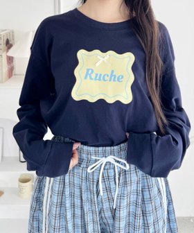 【アウトフィッター ラボ/Outfitter lab】のウェーブロゴリボンTシャツ 人気、トレンドファッション・服の通販 founy(ファニー) ファッション Fashion レディースファッション Fashion for Women トップス・カットソー Cut & Sew Tops シャツ・ブラウス・オフィスカジュアル Elegant Blouses & Button-Ups ロングTシャツ・Tシャツ Longline T-Shirts & Tees ウェーブ Wavy Pattern ガーリー Girly, Feminine Style シンプル Simple, Minimal チェック Check, Plaid, Tartan デニム Denim, Jeans Material トレンド Trend, Trending Now ドット Polka Dot, Dot Pattern 長袖 Long Sleeve, Full Sleeve フロント Front, Front Design プリント Print, Printed Pattern 冬 Winter / This Winter A/W・秋冬 Autumn/Winter おすすめ Recommended / Our Picks 旅行 Travel |ID:prp329100004821689