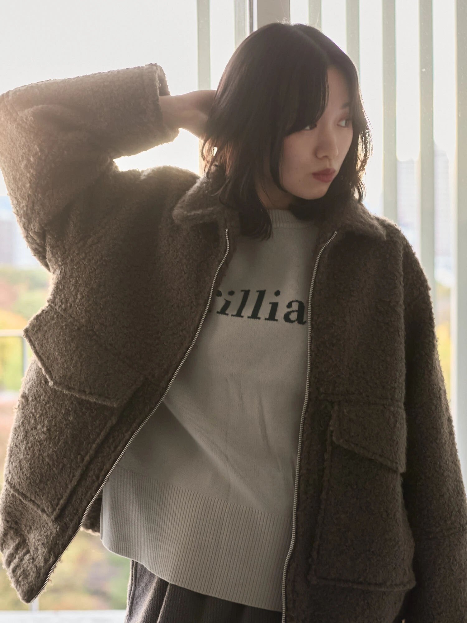 【サマンサモスモス/Samansa Mos2】のプードルブークレブルゾン インテリア・キッズ・メンズ・レディースファッション・服の通販 founy(ファニー) 　ファッション　Fashion　レディースファッション　Fashion for Women　アウター　Coat / Outerwear Collection　ブルゾンジャケット・スポーティアウター　Blouson Jackets　デニム　Denim, Jeans Material　ブルゾン　Blouson, Bomber Jacket　ブラウン|ID: prp329100004821730 ipo3291000000035045985