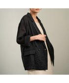 【サロン アダム エ ロペ/SALON adam et rope'】のシアーリライムテーラードジャケット 人気、トレンドファッション・服の通販 founy(ファニー) ファッション Fashion レディースファッション Fashion for Women アウター Coat / Outerwear Collection レディースジャケット・軽アウター Jackets テーラードジャケット / 通勤・きれいめスタイル Tailored Jackets & Blazers 春 Spring カーディガン Cardigan, Knitwear キュプラ Cupro, Eco Fabric シアー Sheer, See-Through タンク Tank Top, Sleeveless Top ダブル Double, Double-Breasted テーラード Tailored, Tailored Fit デニム Denim, Jeans Material ポケット Pocket, Pocket Detail リラックス Relax, Relaxed Fit おすすめ Recommended / Our Picks 夏 Summer 旅行 Travel ビジネス 仕事 通勤 Business / Work / Commuting thumbnail ブラック(01)|ID: prp329100004821732 ipo3291000000035046011