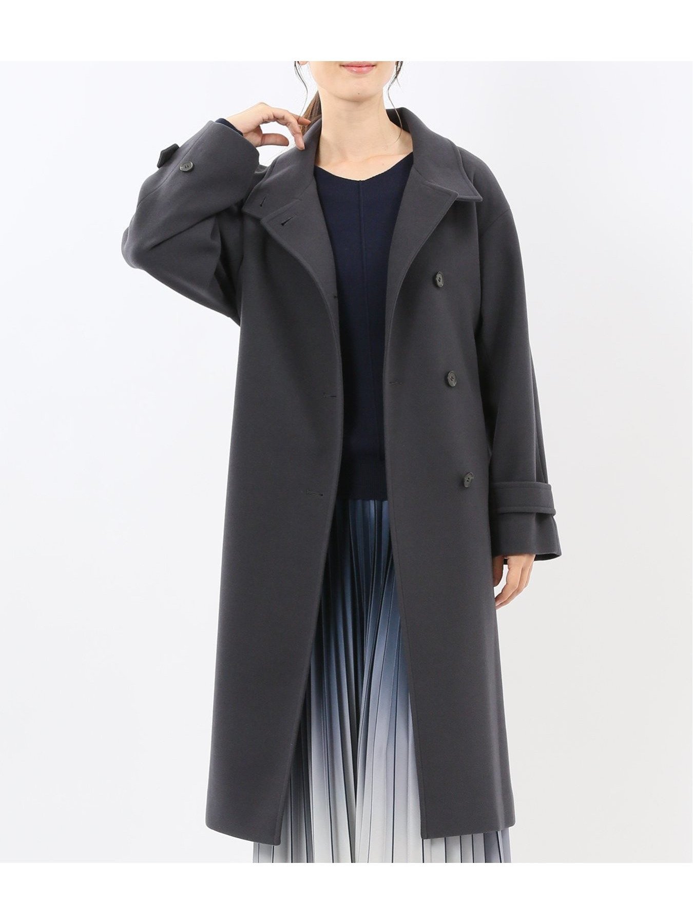 【タカキュー/TAKA-Q】のストレッチ ハンドウォッシャブル スタンドカラー ロングコート インテリア・キッズ・メンズ・レディースファッション・服の通販 founy(ファニー) 　ファッション　Fashion　レディースファッション　Fashion for Women　アウター　Coat / Outerwear Collection　コート・ロングコート・ピーコート　Long Coats, Peacoats & More　シンプル　Simple, Minimal　ジャケット　Jacket, Outerwear　スタンド　Stand Collar, Upright Stand　ストレッチ　Stretch, Stretchy Fabric　スリーブ　Sleeve, Long Sleeve / Short Sleeve　フィット　Fit, Slim Fit　フレア　Flare, Flared　ボトム　Bottoms, Lower Wear　ポケット　Pocket, Pocket Detail　防寒　Cold Protection, Winter-Ready　リラックス　Relax, Relaxed Fit　ロング　Long, Long-Length　ワイド　Wide, Wide Fit　冬　Winter / This Winter　A/W・秋冬　Autumn/Winter　06グレー|ID: prp329100004821748 ipo3291000000035046173