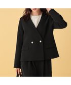 【エルーラ/Elura】の≪CEREMONY≫ダブルクロスジャケット/603858 人気、トレンドファッション・服の通販 founy(ファニー) ファッション Fashion レディースファッション Fashion for Women アウター Coat / Outerwear Collection レディースジャケット・軽アウター Jackets アクセサリー Fashion Accessories インナー Innerwear ジャケット Jacket, Outerwear ストレッチ Stretch, Stretchy Fabric セットアップ Set-Up, Coordinated Outfit ダブル Double, Double-Breasted デコルテ Décolleté, Neckline バランス Balance, Style Balance パール Pearl, Pearl Accent レース Lace, Lace Fabric エレガント 上品 Elegant セレモニー Ceremony ビジネス 仕事 通勤 Business / Work / Commuting thumbnail ブラック09|ID: prp329100004821752 ipo3291000000035046204