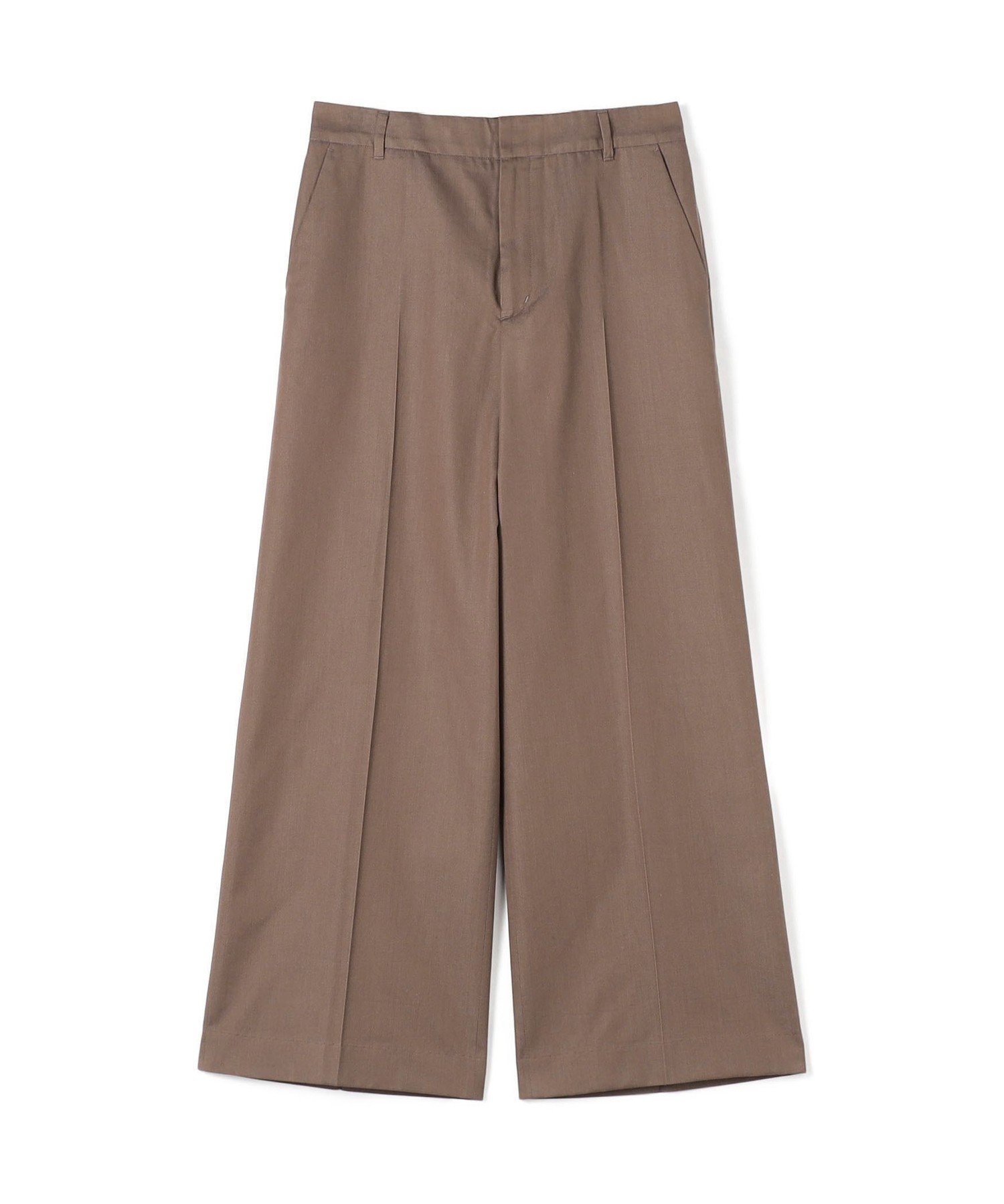 【トゥモローランド/TOMORROWLAND】のコットンシルクデニム ワイドストレートパンツ インテリア・キッズ・メンズ・レディースファッション・服の通販 founy(ファニー) 　ファッション　Fashion　レディースファッション　Fashion for Women　パンツ　Pants & Trousers　おすすめ　Recommended / Our Picks　エレガント 上品　Elegant　シルク　Silk, 100% Silk　ストレート　Straight, Straight Cut　デニム　Denim, Jeans Material　ワイド　Wide, Wide Fit　47 ブラウン|ID: prp329100004821765 ipo3291000000035046266