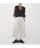 【マーガレットハウエル/MARGARET HOWELL】のBRUSHED SOFT DRILL TROUSERS 人気、トレンドファッション・服の通販 founy(ファニー) ファッション Fashion レディースファッション Fashion for Women ギャザー Gathered, Ruffled クロップド Cropped, Short Length フィット Fit, Slim Fit フロント Front, Front Design プリーツ Pleats, Pleated リラックス Relax, Relaxed Fit ワイド Wide, Wide Fit thumbnail IVORY1|ID: prp329100004821777 ipo3291000000035046362