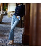 【エイミーイストワール/eimy istoire】のスリムフレアデニムパンツ 人気、トレンドファッション・服の通販 founy(ファニー) ファッション Fashion レディースファッション Fashion for Women パンツ Pants & Trousers デニムパンツ・ジーンズ・美脚デニム Denim Jeans & Pants ヴィンテージ Vintage Style コンパクト Compact, Small Size シンプル Simple, Minimal ジャケット Jacket, Outerwear スウェット / スエット Sweatshirt, Sweatwear ストレッチ Stretch, Stretchy Fabric デニム Denim, Jeans Material トレンド Trend, Trending Now リラックス Relax, Relaxed Fit 再入荷 Restock / Back in Stock thumbnail LIGHT BLUE|ID: prp329100004821789 ipo3291000000035046444