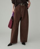 【バビロン/BABYLONE / KIDS】のバレルレッグデニムパンツ 人気、トレンドファッション・服の通販 founy(ファニー) ファッション Fashion キッズファッション Fashion for Kids ボトムス Bottoms カットオフ Cut-Off Design コンパクト Compact, Small Size シューズ Shoes, Footwear デニム Denim, Jeans Material トレンド Trend, Trending Now パターン Pattern, Design Print フラット Flat, Flat Shoes 再入荷 Restock / Back in Stock おすすめ Recommended / Our Picks 2025年 2025 2025-2026秋冬・A/W Autumn/Winter 2025–26 AW25–26 thumbnail ダークブラウン|ID: prp329100004821792 ipo3291000000035046459