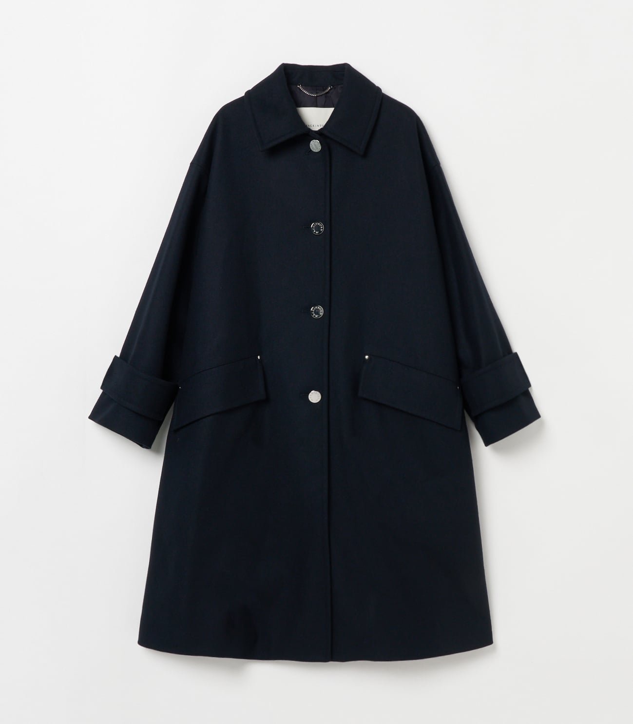 【マッキントッシュ/MACKINTOSH】の【マッキントッシュ公式】HUMBIE LONG SL MB インテリア・キッズ・メンズ・レディースファッション・服の通販 founy(ファニー) 　ファッション　Fashion　レディースファッション　Fashion for Women　バランス　Balance, Style Balance　フラップ　Flap, Flap Pocket　ポケット　Pocket, Pocket Detail　メルトン　Melton, Heavy Wool　モダン　Modern, Contemporary　ロング　Long, Long-Length　冬　Winter / This Winter　定番　Standard, Basic Item　防寒　Cold Protection, Winter-Ready　2K02/NAVY|ID: prp329100004821793 ipo3291000000035046466