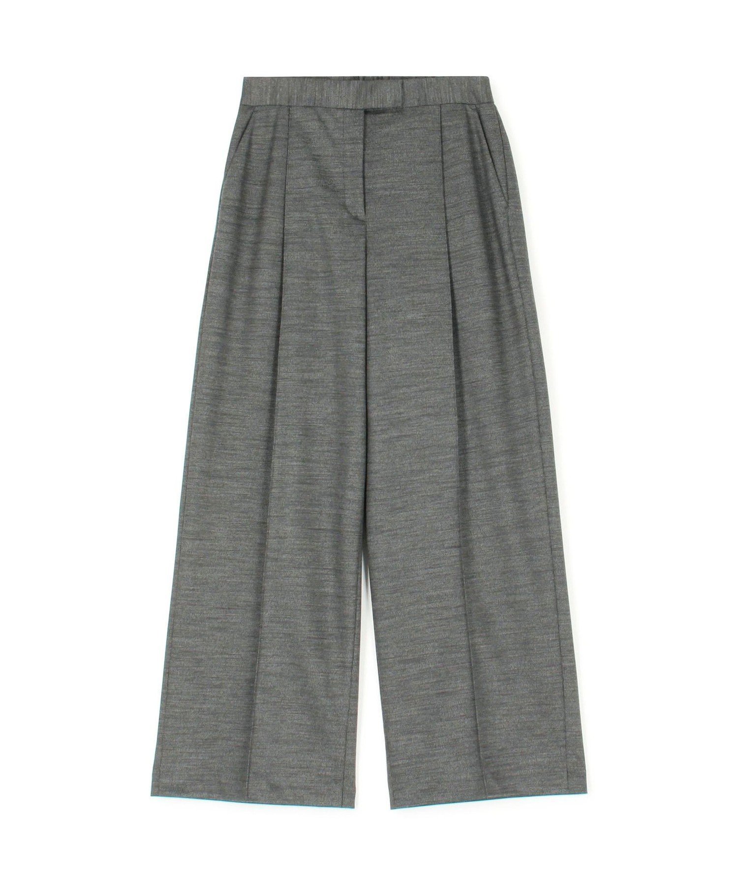 【トゥモローランド/TOMORROWLAND】のポリエステルウールモクロディ センタープレスワイドパンツ インテリア・キッズ・メンズ・レディースファッション・服の通販 founy(ファニー) 　ファッション　Fashion　レディースファッション　Fashion for Women　パンツ　Pants & Trousers　おすすめ　Recommended / Our Picks　カットソー　Cut and Sewn Top　シンプル　Simple, Minimal　ジャケット　Jacket, Outerwear　セットアップ　Set-Up, Coordinated Outfit　センター　Center, Center Line　ワイド　Wide, Wide Fit　15 グレー|ID: prp329100004821796 ipo3291000000035046558