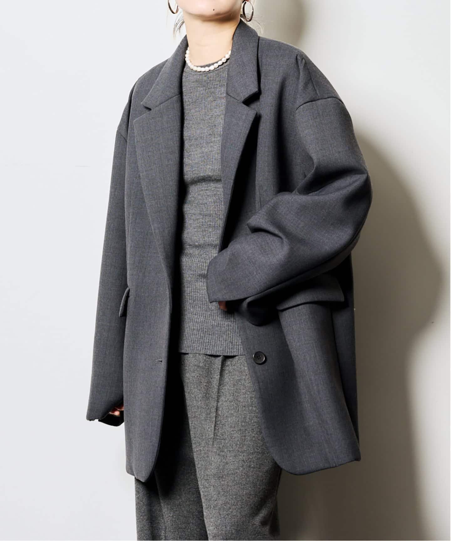 【シティーショップ/CITYSHOP】の《追加》BONDING ジャケット インテリア・キッズ・メンズ・レディースファッション・服の通販 founy(ファニー) 　ファッション　Fashion　レディースファッション　Fashion for Women　アウター　Coat / Outerwear Collection　レディースジャケット・軽アウター　Jackets　2025年　2025　2025-2026秋冬・A/W　Autumn/Winter 2025–26 AW25–26　ジャケット　Jacket, Outerwear　スウェット / スエット　Sweatshirt, Sweatwear　ストライプ　Stripe, Striped Pattern　フォルム　Silhouette, Form　ボンディング　Bonding, Bonded Fabric　再入荷　Restock / Back in Stock　冬　Winter / This Winter　グレー|ID: prp329100004821797 ipo3291000000035046561