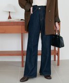 【ディスコート/Discoat】の【新色追加!】USコットンデニムセミフレアパンツ 人気、トレンドファッション・服の通販 founy(ファニー) ファッション Fashion レディースファッション Fashion for Women パンツ Pants & Trousers センター Center, Center Line デニム Denim, Jeans Material thumbnail ネイビー|ID: prp329100004821798 ipo3291000000035046571